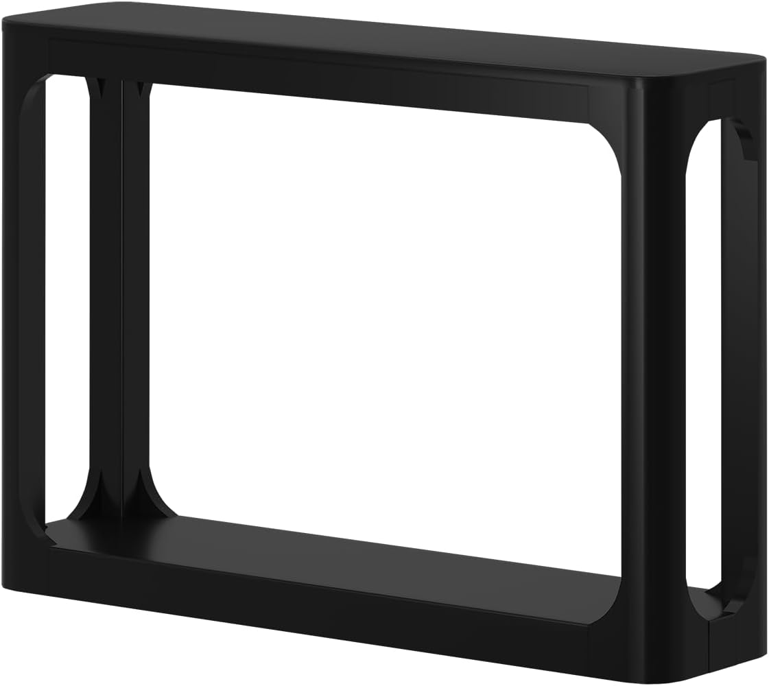 Rounded Edge Console Table in Black - HER Home Design Boutique